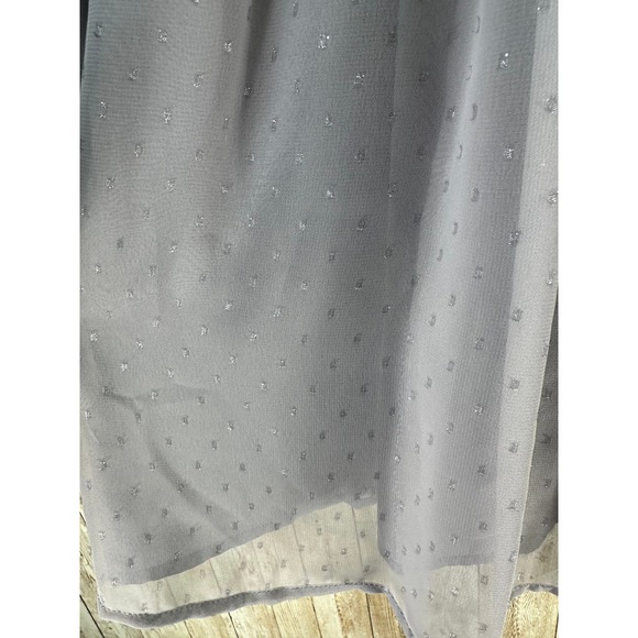 Guess‎ Womens Dress sz 2 Grey Chiffon beaded waist Above Knee Special Occasion - Picture 7 of 10